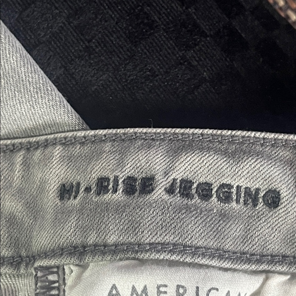 American Eagle Outfitters Women's Light Gray Skinny Jeans - Picture 7 of 7